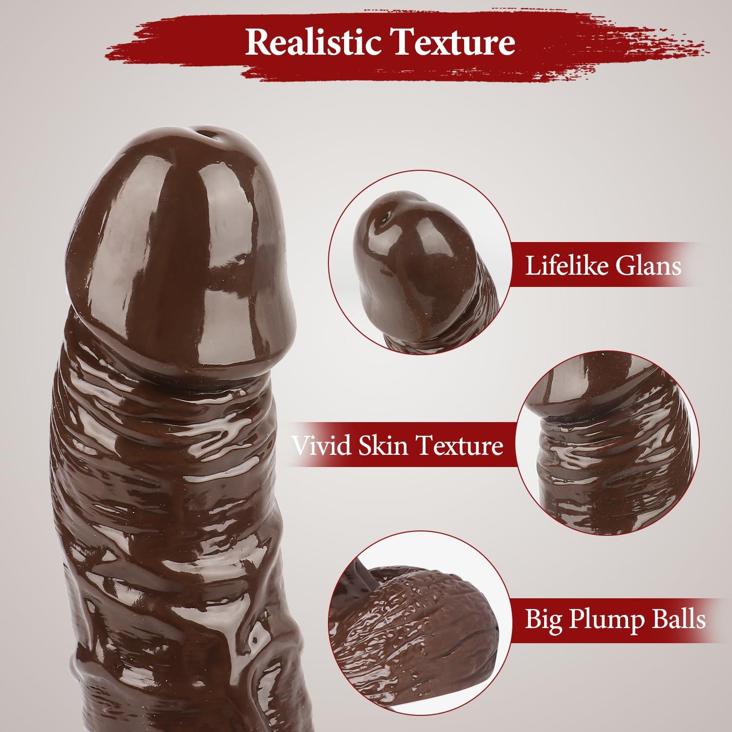 10 Inch Clear Dildo Big Dildos, Soft Realistic Huge Dildo with Strong Suction Cup for Hands-Free and Anal Play, Big G-spot Dildo Anal Sex Toys for Women and Couple