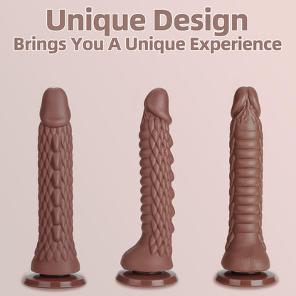7.4 inch Dragon Dildo with Strong Suction Cup for Hands-Free Play,Realistic Monster Dildo Anal Plug Prostate Massager Adult Sex Toys for Vaginal G-Spot and Anal Prostate Purple