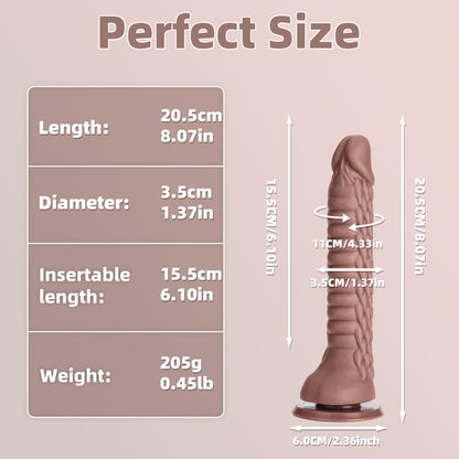 7.4 inch Dragon Dildo with Strong Suction Cup for Hands-Free Play,Realistic Monster Dildo Anal Plug Prostate Massager Adult Sex Toys for Vaginal G-Spot and Anal Prostate Purple