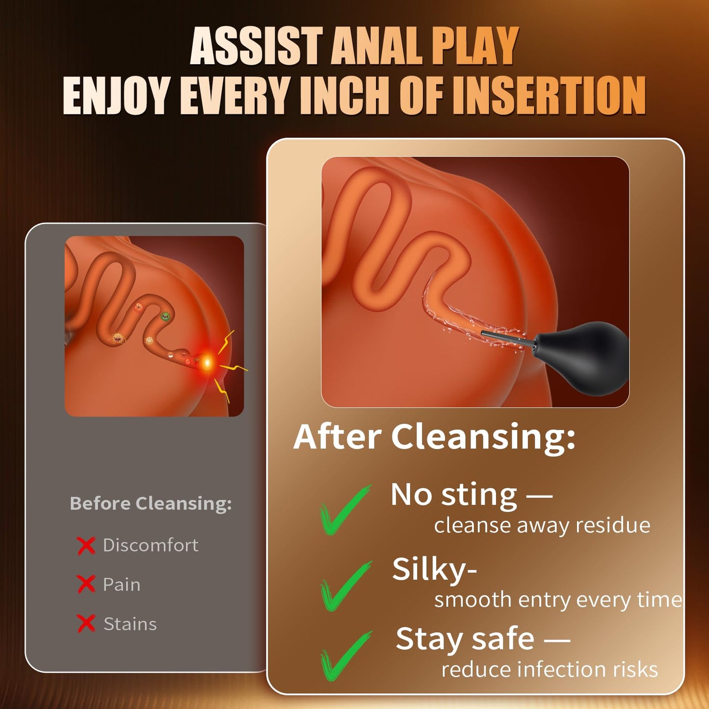 Anal Plug Vibrating Butt Plug, Adult Sex Toys 3PCS Silicone Anal Plugs, Anal Sex Toys with Remote Control 10 Vibrating Vibrator for Men, Anal Toys Adult Sex Toy & Games Prostate Massager