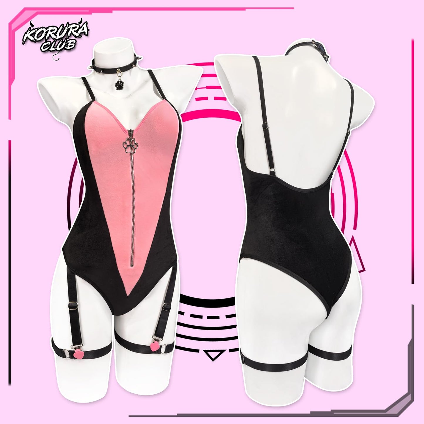 Fox Cosplay Lingerie Anime Bodysuit | Anime Cosplay，Kawaii Cosplay，Exotic Costumes，Fox Costume，Sexy Costume，Women's Bodysuit，Festival Outfit，Fox Cosplay