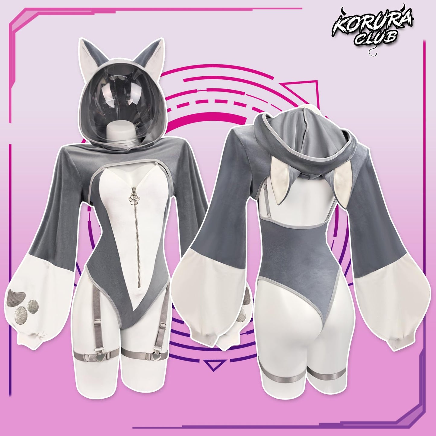 Fox Cosplay Lingerie Anime Bodysuit | Anime Cosplay，Kawaii Cosplay，Exotic Costumes，Fox Costume，Sexy Costume，Women's Bodysuit，Festival Outfit，Fox Cosplay