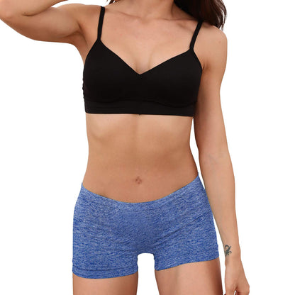 R RUXIA Boyshort Panties Seamless Nylon Underwear Stretch Boxer Briefs 5 Pack