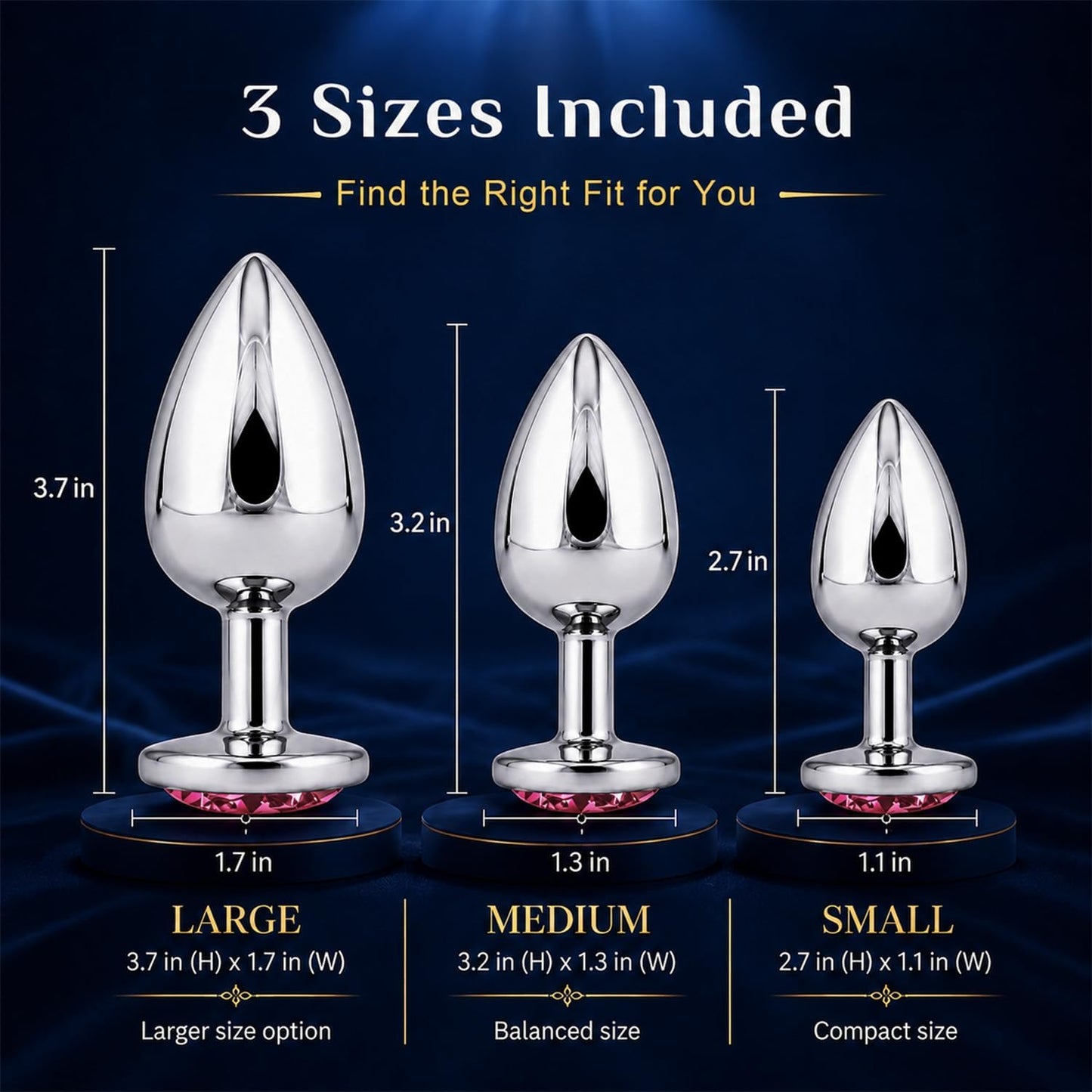 New Portable Couple Plug Anales Kit Newly Relaxing Anales Plugs Butt Relaxing Training Set Butt Adult Toy Exercise Tool for Men Women Sunglasses 2P5K7 (pink12)