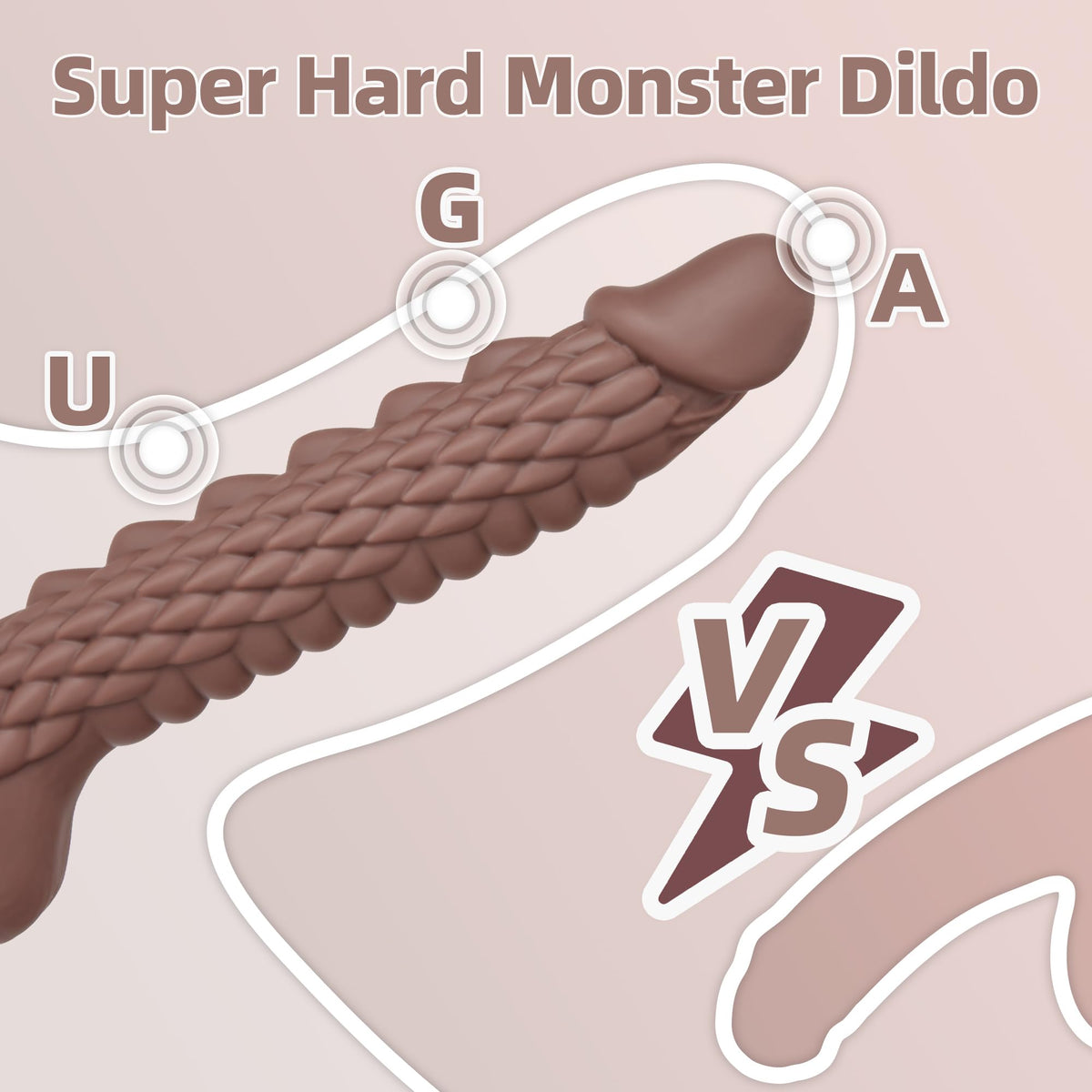 7.4 inch Dragon Dildo with Strong Suction Cup for Hands-Free Play,Realistic Monster Dildo Anal Plug Prostate Massager Adult Sex Toys for Vaginal G-Spot and Anal Prostate Purple