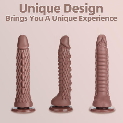 7.4 inch Dragon Dildo with Strong Suction Cup for Hands-Free Play,Realistic Monster Dildo Anal Plug Prostate Massager Adult Sex Toys for Vaginal G-Spot and Anal Prostate Purple