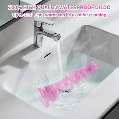 7.4 inch Dragon Dildo with Strong Suction Cup for Hands-Free Play,Realistic Monster Dildo Anal Plug Prostate Massager Adult Sex Toys for Vaginal G-Spot and Anal Prostate Purple