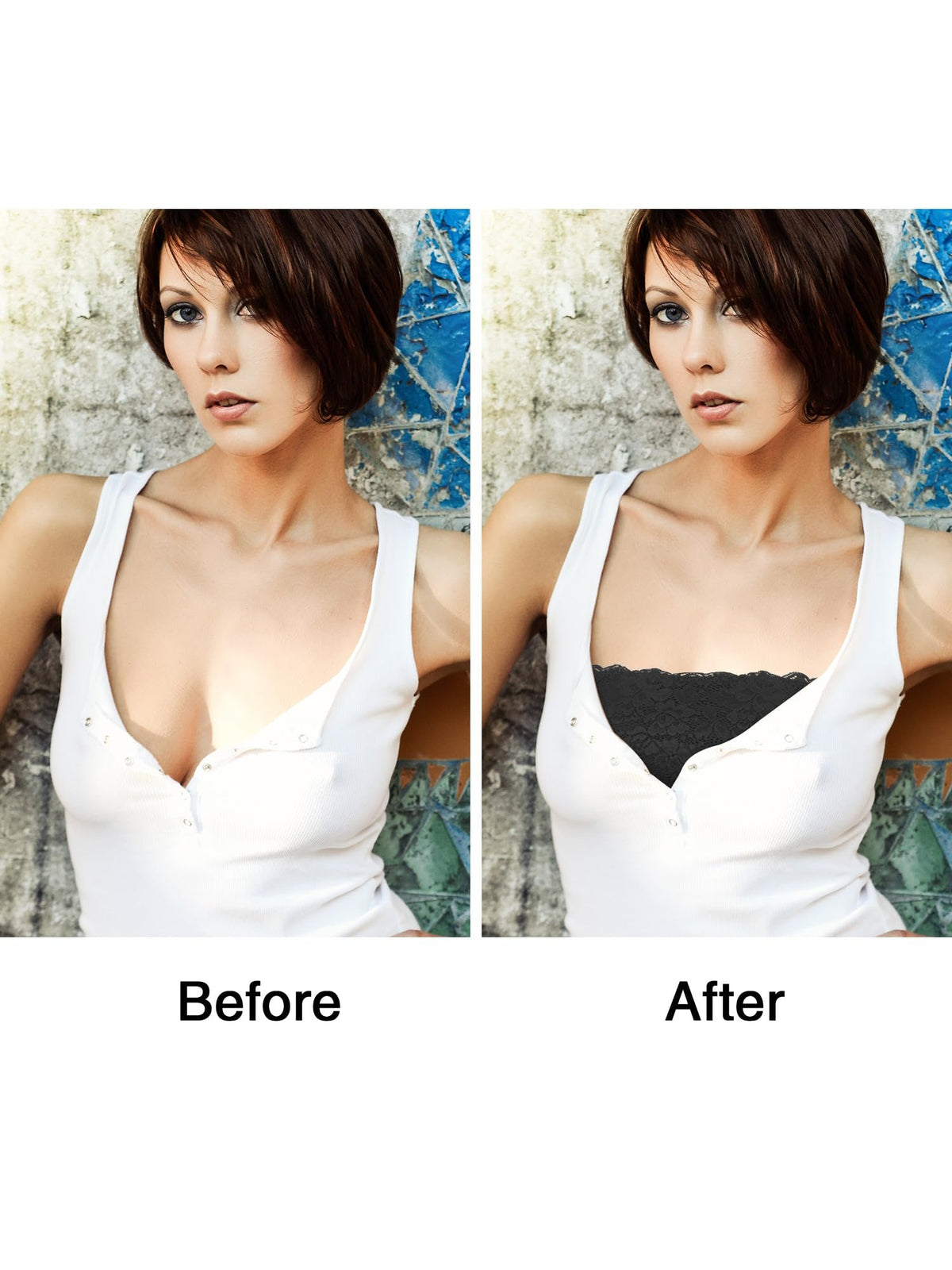 Boao 3 Pieces Women's Floral Lace Tube Top Bandeau Strapless Bras Seamless Stretchy Chest Wrap