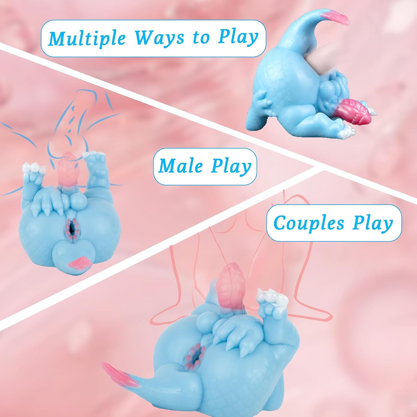 Monster Pussy Fantasy Masturbator Fantasy Sex Doll for Men Little Hole | Anime Male Masturbator with Monster Dildo and Animal Pussy,Single Channel Male Stroker 3.25 Lbs Adult Sex Toys for Men