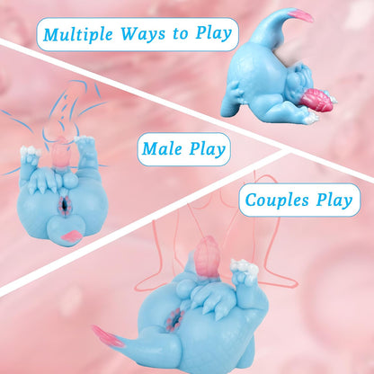 Monster Pussy Fantasy Masturbator Fantasy Sex Doll for Men Little Hole | Anime Male Masturbator with Monster Dildo and Animal Pussy,Single Channel Male Stroker 3.25 Lbs Adult Sex Toys for Men