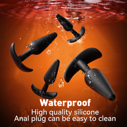 Anal Plug Vibrating Butt Plug, Adult Sex Toys 3PCS Silicone Anal Plugs, Anal Sex Toys with Remote Control 10 Vibrating Vibrator for Men, Anal Toys Adult Sex Toy & Games Prostate Massager