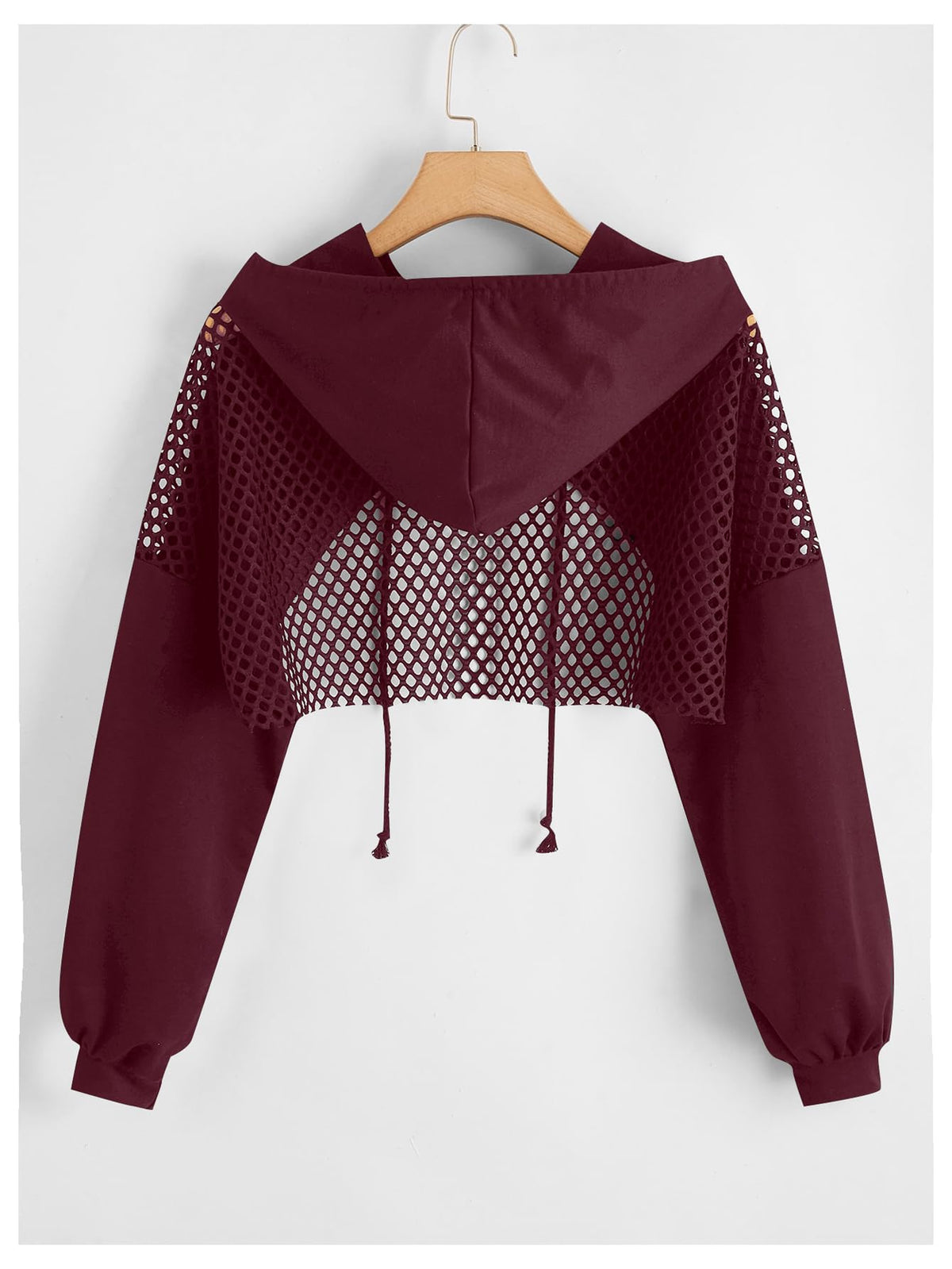SweatyRocks Casual Cut Out Long Sleeve Pullover Crop Top Sweatshirt | Cropped Hoodie, Crop Top Hoodies, Long Sleeve Going Out Tops, Fall Fashion Clothes