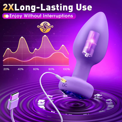 Anal Plug Vibrating Butt Plug, Adult Sex Toys 3PCS Silicone Anal Plugs, Anal Sex Toys with Remote Control 10 Vibrating Vibrator for Men, Anal Toys Adult Sex Toy & Games Prostate Massager
