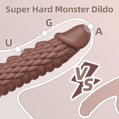 7.4 inch Dragon Dildo with Strong Suction Cup for Hands-Free Play,Realistic Monster Dildo Anal Plug Prostate Massager Adult Sex Toys for Vaginal G-Spot and Anal Prostate Purple