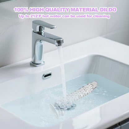 7.4 inch Dragon Dildo with Strong Suction Cup for Hands-Free Play,Realistic Monster Dildo Anal Plug Prostate Massager Adult Sex Toys for Vaginal G-Spot and Anal Prostate Purple