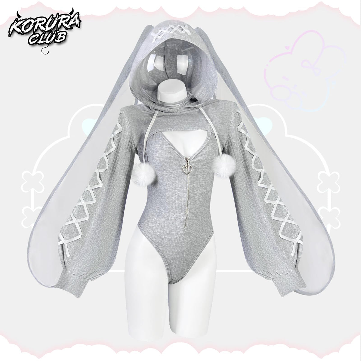 Bunny Bodysuit Maid Outfit Cosplay Set | Exotic Costumes，Bunny Costume，Animal Costume，Cosplay Lingerie Set，Kawaii Cosplay，Halloween Costume，Festival Outfit