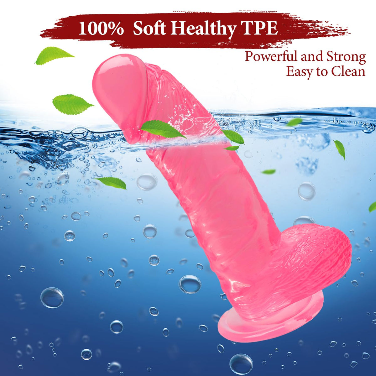 10 Inch Clear Dildo Big Dildos, Soft Realistic Huge Dildo with Strong Suction Cup for Hands-Free and Anal Play, Big G-spot Dildo Anal Sex Toys for Women and Couple