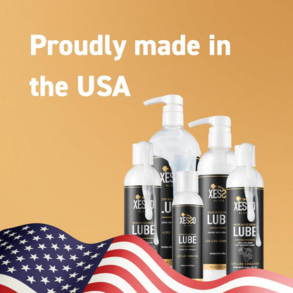 XESSO Water-Based Creamy Lube, Unscented, 4 fl oz | Thick White Gel-Like Slippery Glide, Hypoallergenic for Made in US, Discreet Package, Package May Vary