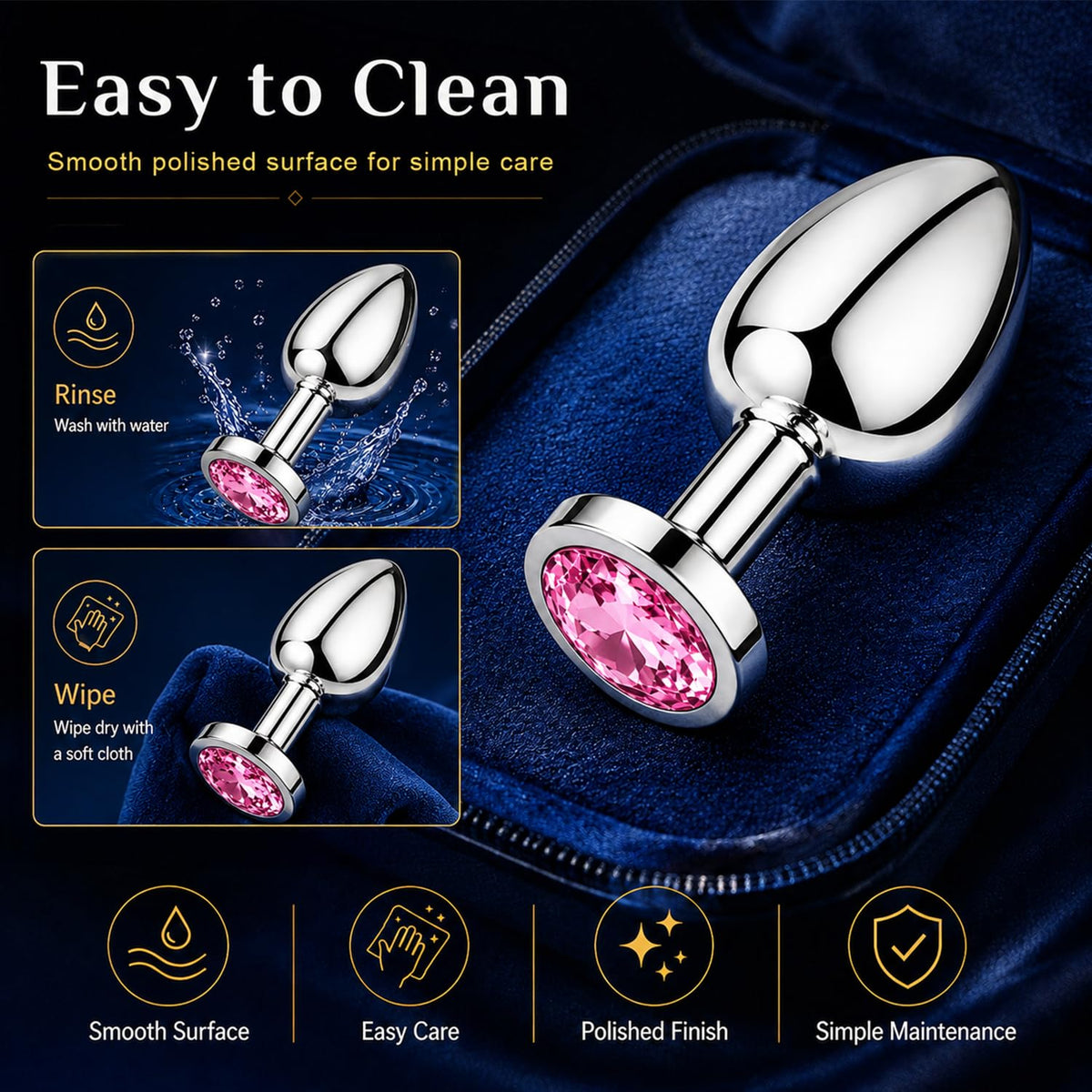 New Portable Couple Plug Anales Kit Newly Relaxing Anales Plugs Butt Relaxing Training Set Butt Adult Toy Exercise Tool for Men Women Sunglasses 2P5K7 (pink12)