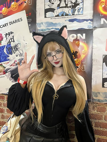 Cat Maid Outfit Sweater Cosplay Lingerie Set | Lingerie Set，Animal Cosplay Lingerie，Women's Exotic Costumes，Kitten Cosplay，Festival Outfit，Halloween Costume