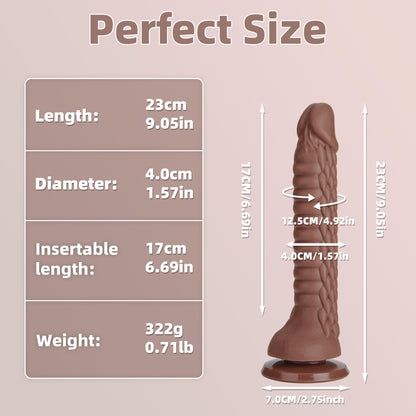 7.4 inch Dragon Dildo with Strong Suction Cup for Hands-Free Play,Realistic Monster Dildo Anal Plug Prostate Massager Adult Sex Toys for Vaginal G-Spot and Anal Prostate Purple