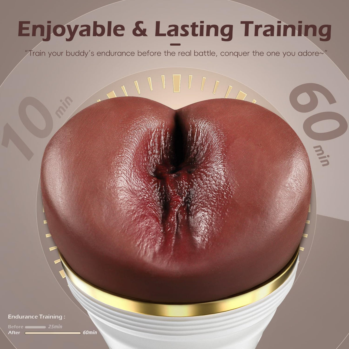 Male Masturbator Realistic Pocket Pussy Vagina Textured with 7.5in Depth Soft and Fleshy Texture,Penis Training Masturbators Sex Machine Toy for Men (Transparent)