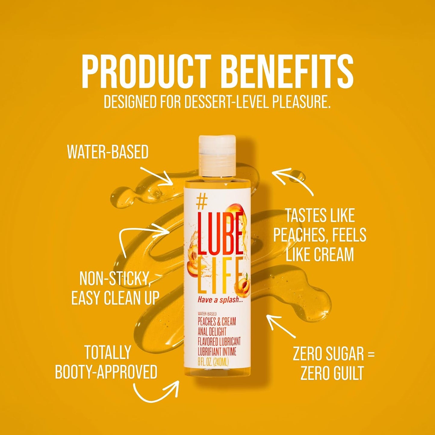 LUBELIFE Water Based 3X Anal Lube, Personal Lubricant, 12 Fl Oz | Extra thick anal glide with triple cushion, non-sticky water-based formula, toy and condom compatible, smooth confident glide