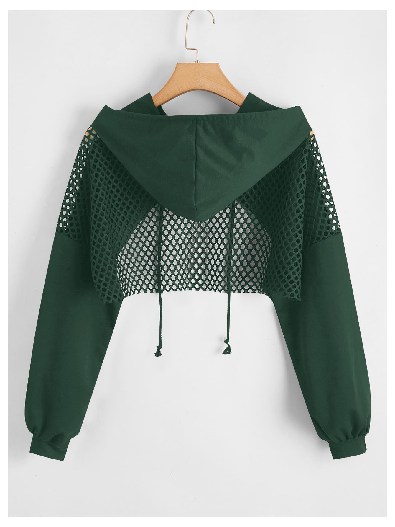 SweatyRocks Casual Cut Out Long Sleeve Pullover Crop Top Sweatshirt | Cropped Hoodie, Crop Top Hoodies, Long Sleeve Going Out Tops, Fall Fashion Clothes
