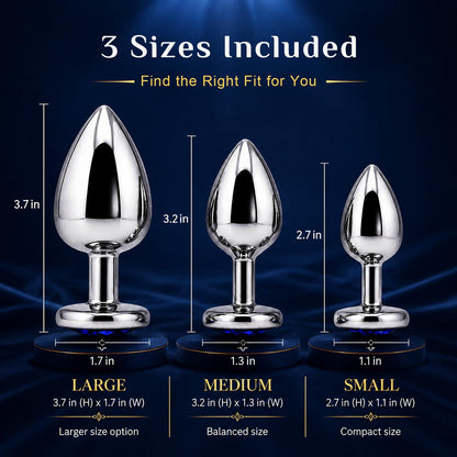 New Portable Couple Plug Anales Kit Newly Relaxing Anales Plugs Butt Relaxing Training Set Butt Adult Toy Exercise Tool for Men Women Sunglasses 2P5K7 (pink12)