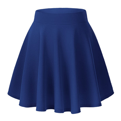 Urban CoCo Basic Versatile Stretchy Flared Casual Mini Skater Skirt