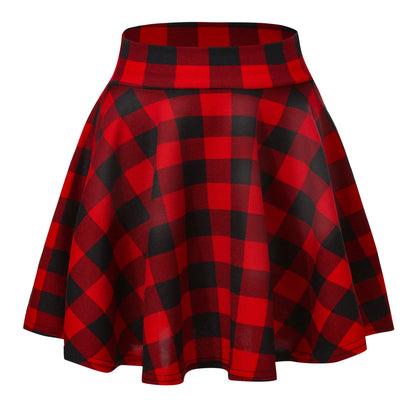 Urban CoCo Basic Versatile Stretchy Flared Casual Mini Skater Skirt