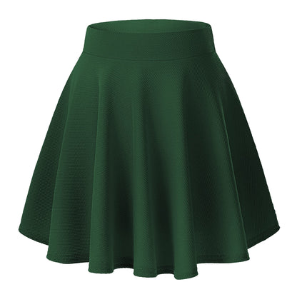 Urban CoCo Basic Versatile Stretchy Flared Casual Mini Skater Skirt