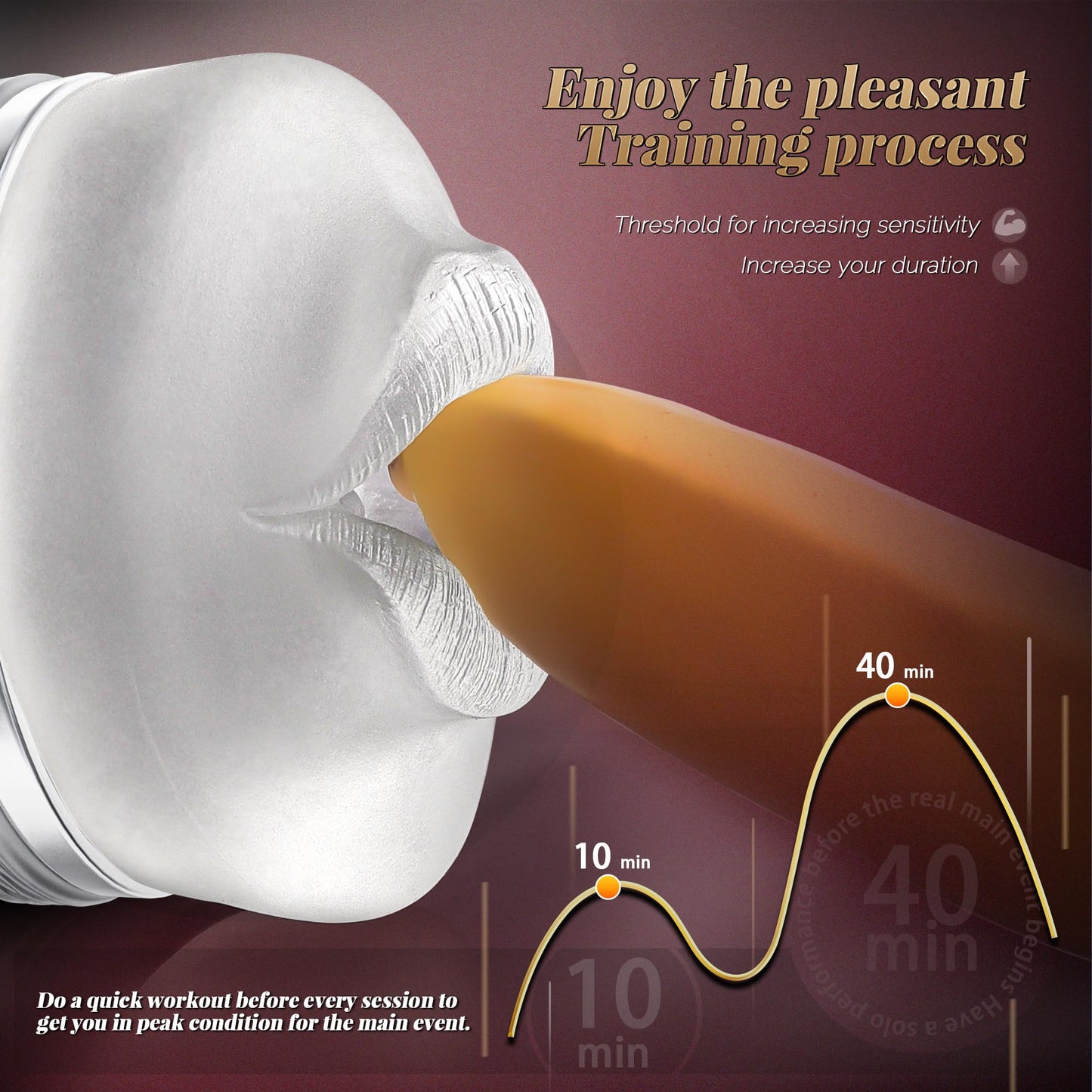 Male Masturbator Realistic Pocket Pussy Vagina Textured with 7.5in Depth Soft and Fleshy Texture,Penis Training Masturbators Sex Machine Toy for Men (Transparent)