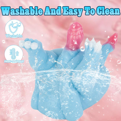 Monster Pussy Fantasy Masturbator Fantasy Sex Doll for Men Little Hole | Anime Male Masturbator with Monster Dildo and Animal Pussy,Single Channel Male Stroker 3.25 Lbs Adult Sex Toys for Men