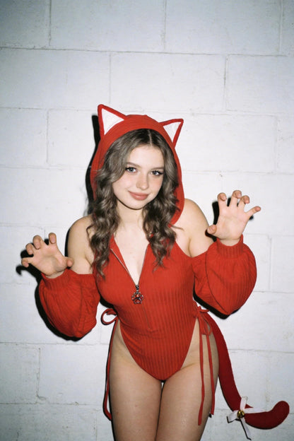 Cat Maid Outfit Sweater Cosplay Lingerie Set | Lingerie Set，Animal Cosplay Lingerie，Women's Exotic Costumes，Kitten Cosplay，Festival Outfit，Halloween Costume