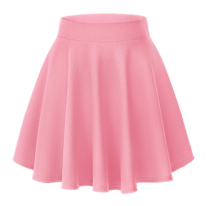 Urban CoCo Basic Versatile Stretchy Flared Casual Mini Skater Skirt