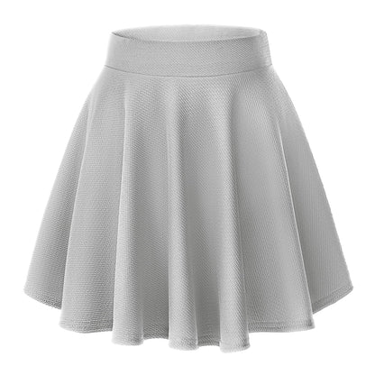 Urban CoCo Basic Versatile Stretchy Flared Casual Mini Skater Skirt